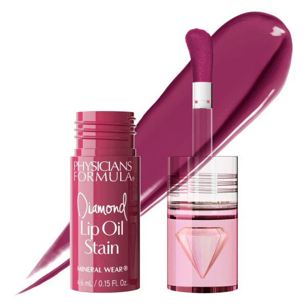Mineral Wear® Diamond Lip Oil Stain- Brilliant Berry